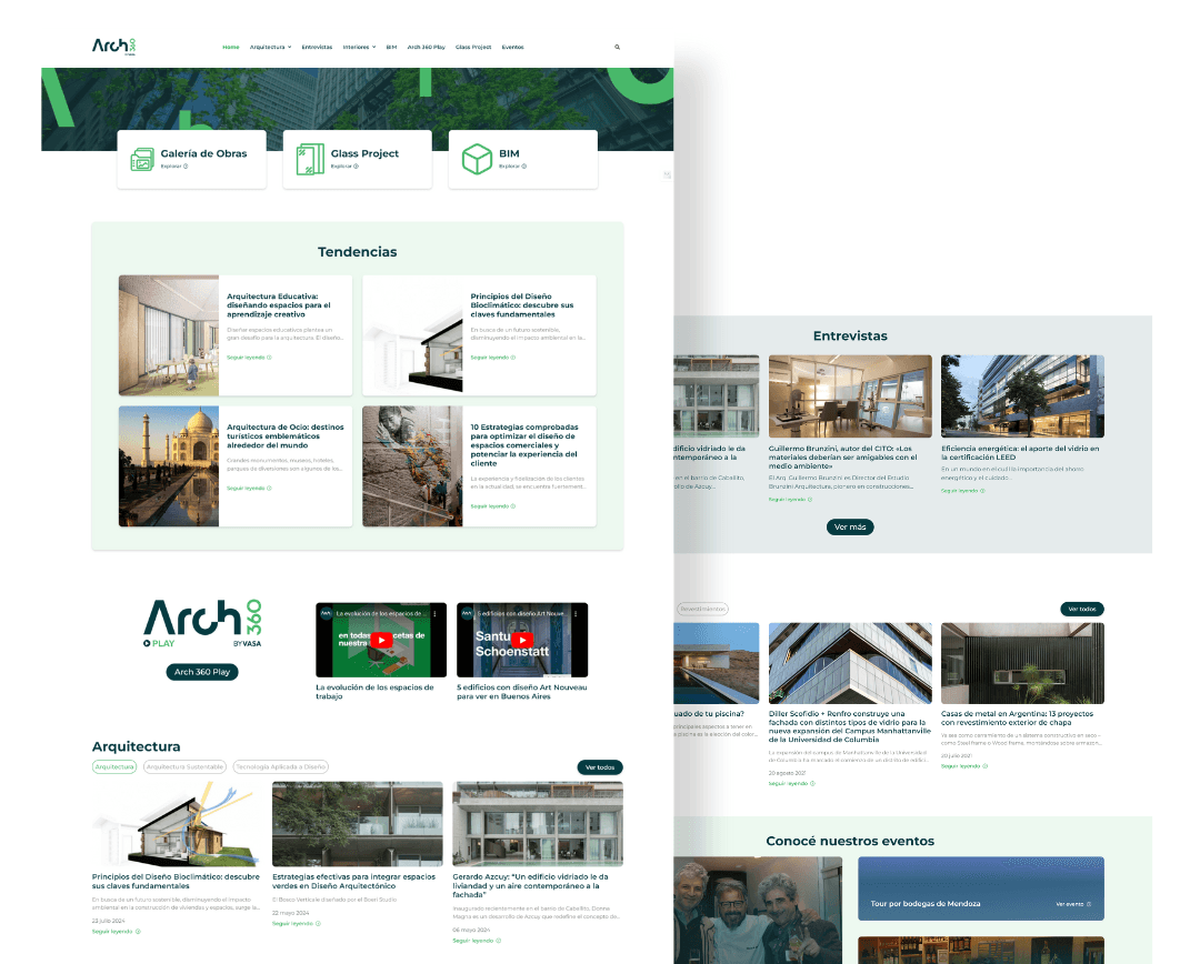 Arch 360 Noticias Arquitectura Página web