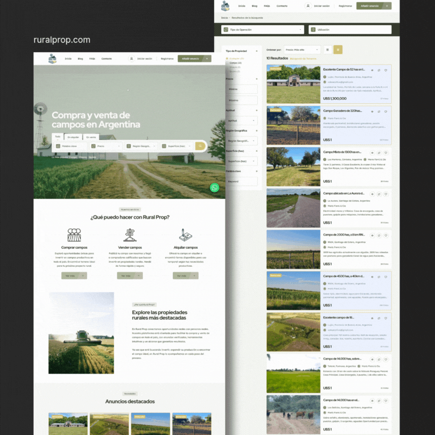 rural prop platagorma portal inmobiliario