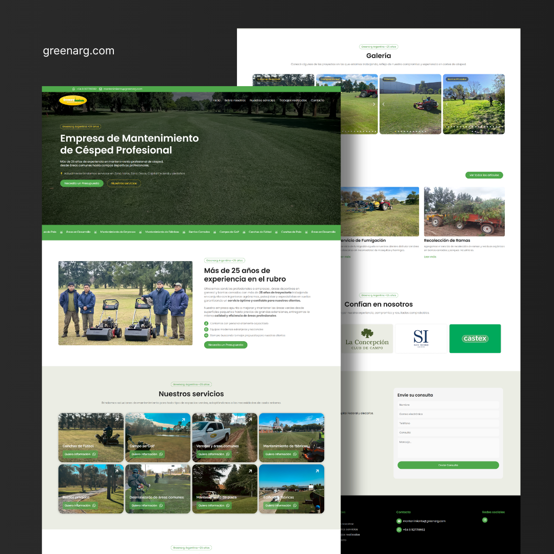 GreenArg Empresa de Mantenimiento de Césped Profesional