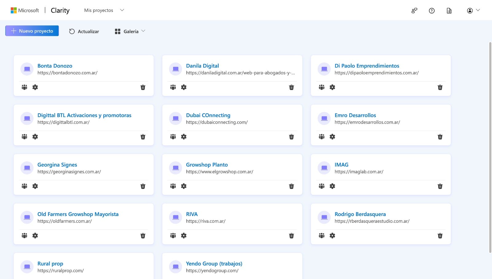 Reporte de análisis web con Microsoft Clarity
