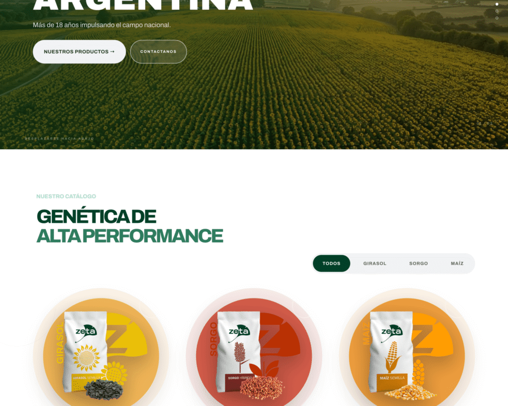 Cómo rediseñamos la web de ZETA Semillas: de una web genérica a una presencia con proyección global