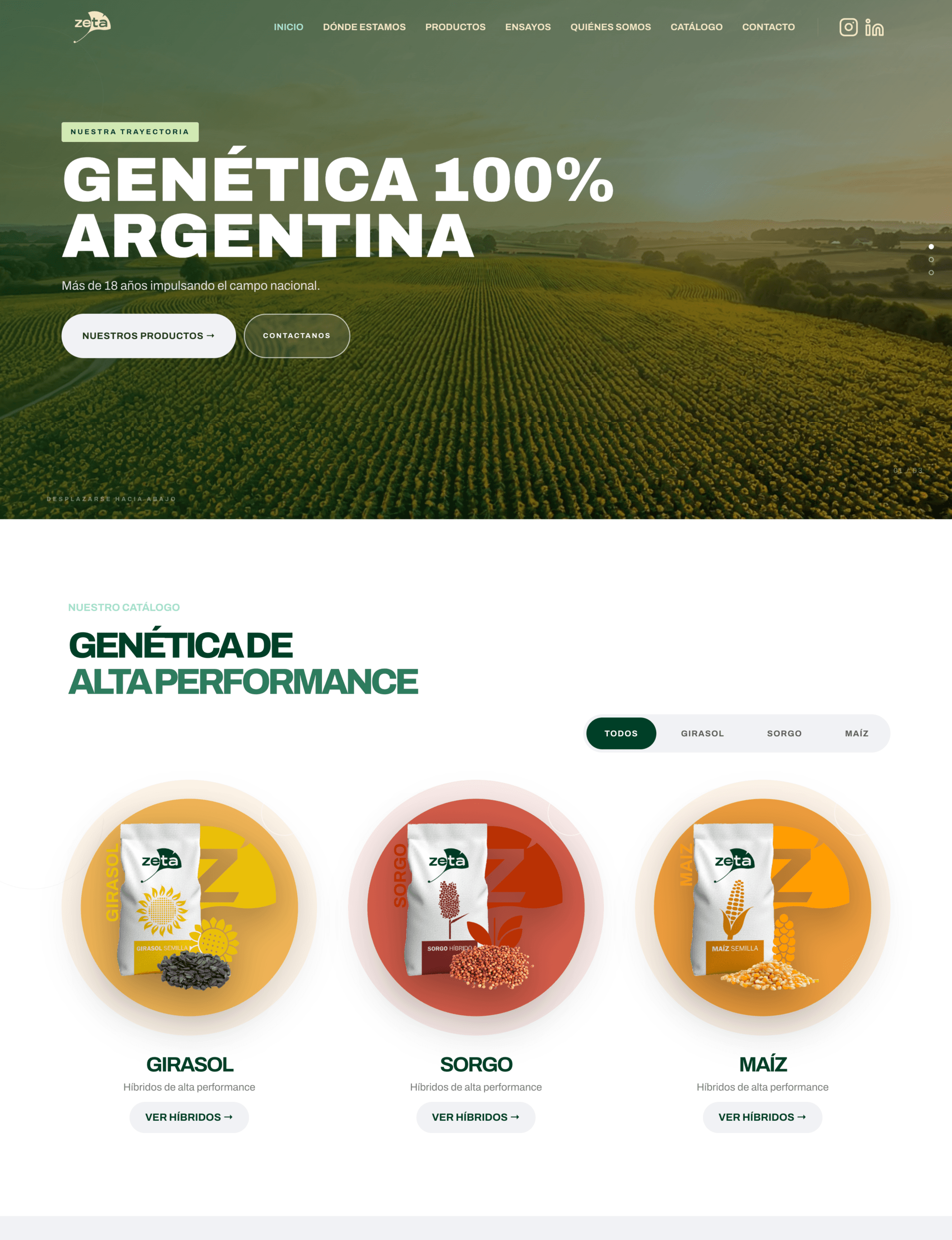 Rediseño Web para Empresa Agro | Caso Zeta Semillas | Danila Digital
